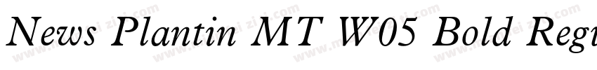 News Plantin MT W05 Bold Regula字体转换